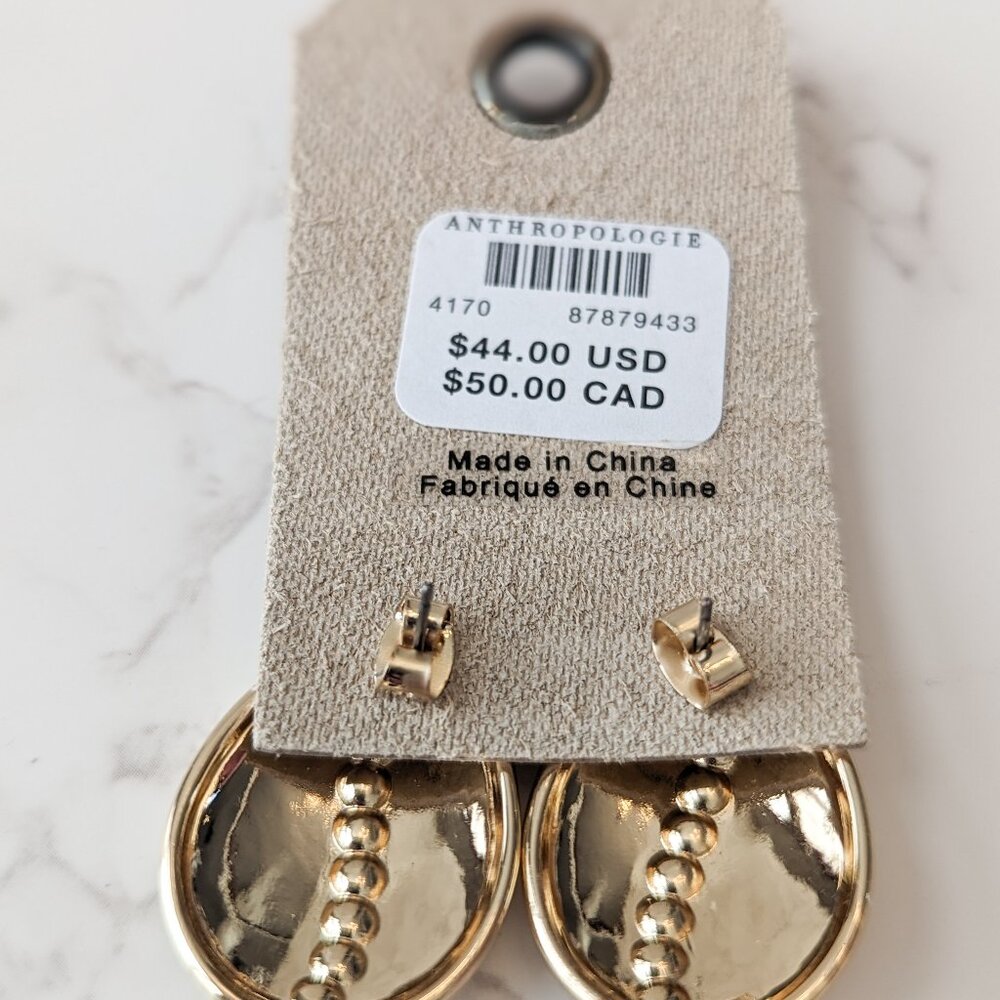 Anthropologie Pave Droplet Earrings - Picture 4 of 6